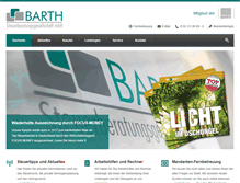 Tablet Screenshot of barth-steuerberatung.de